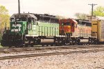 Westbound vehicle train